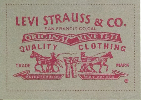 Levis Trauss jean label